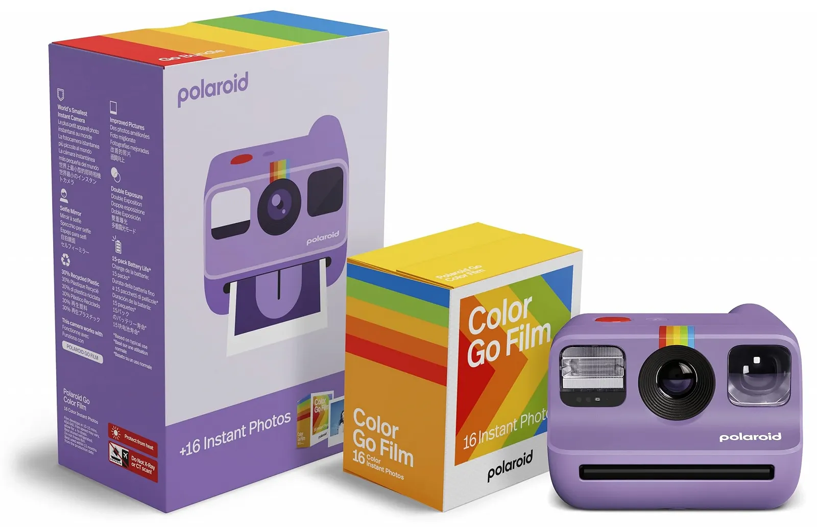 Фотокамера мгновенной печати Polaroid Go Generation 2 Purple + Пленка (40 фото), фото №1