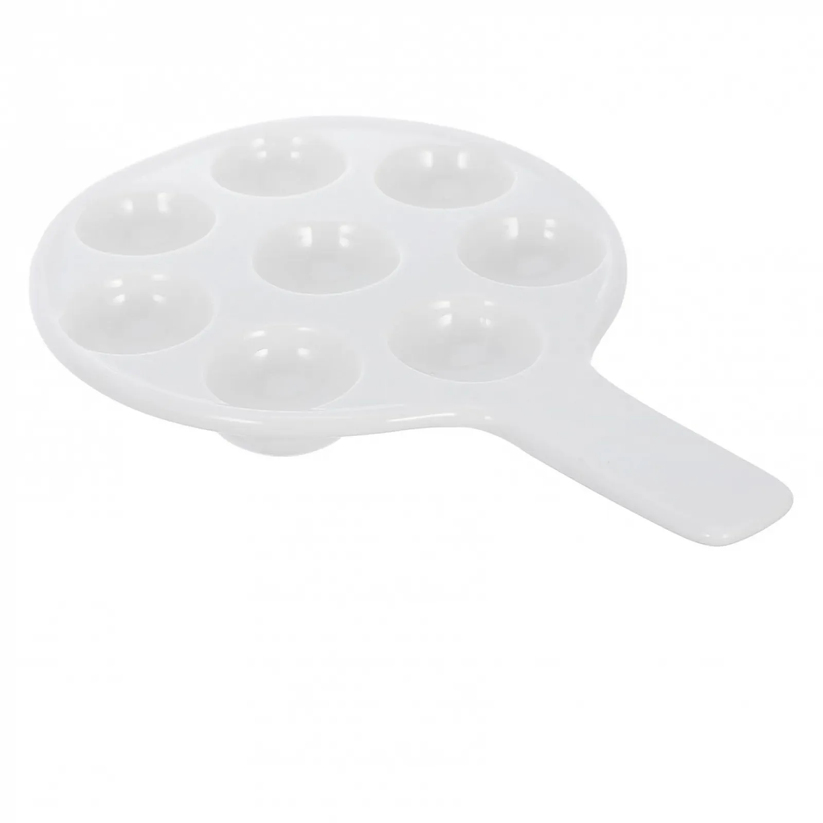 Форма для запекания улиток керамическая с ручкой большая Белая, фото №1