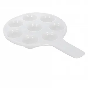 Купить Форма для запекания улиток керамическая с ручкой большая Белая - Фото 1 Форма для запекания улиток керамическая с ручкой большая Белая - Фото 1