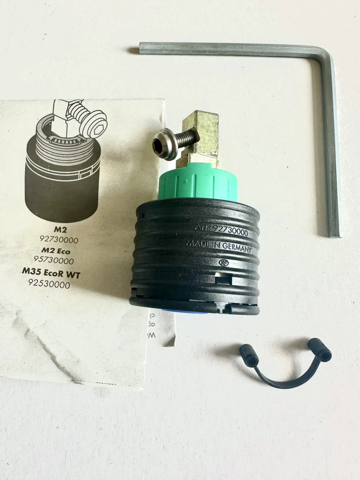 Керамічний картридж для змішувача HANSGROHE/AXOR M3 92730000, фото №1 Керамічний картридж для змішувача HANSGROHE/AXOR M3 92730000, фото №1