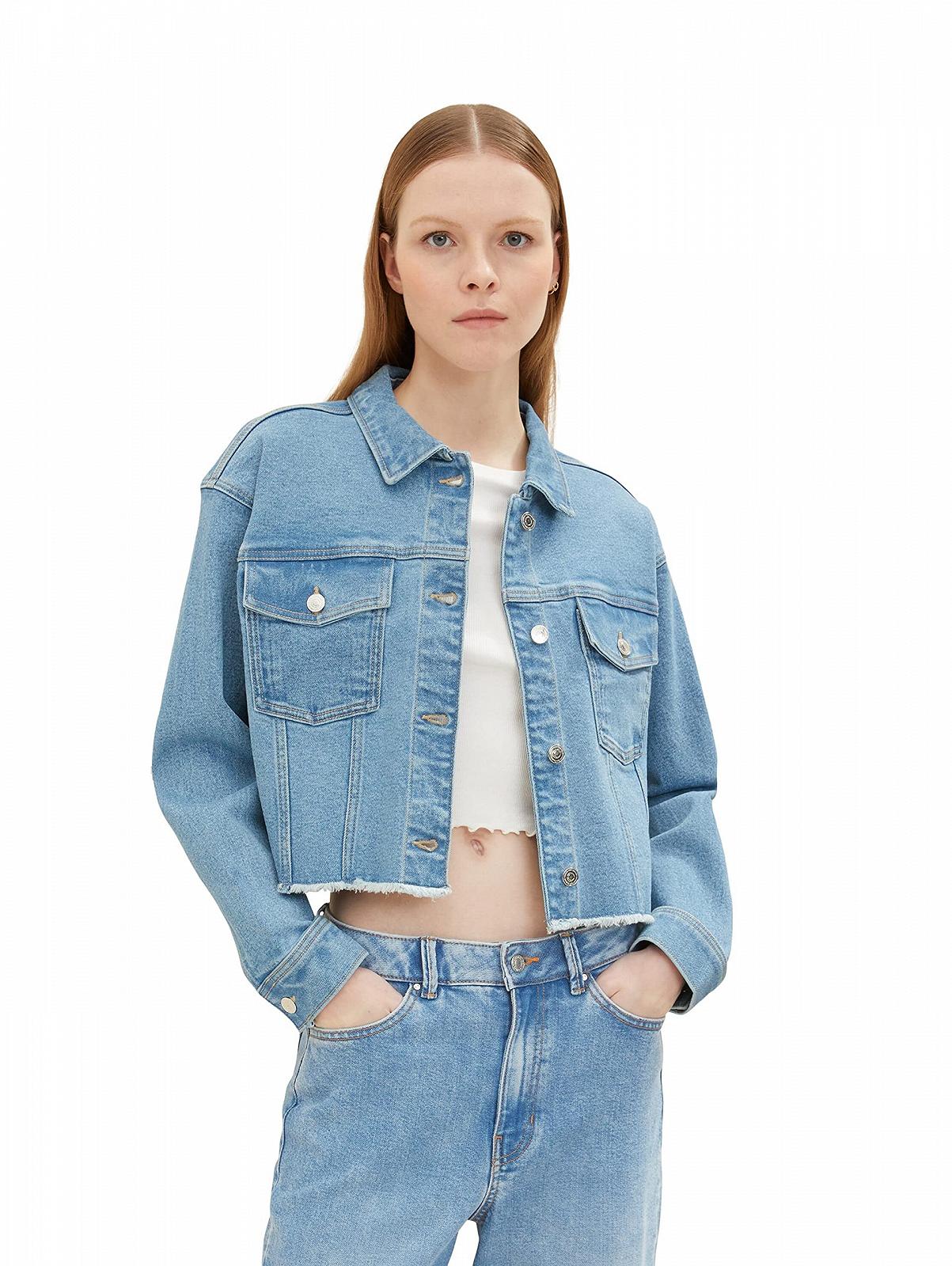Джинсова куртка TOM TAILOR Denim Cropped Жіноча, фото №5