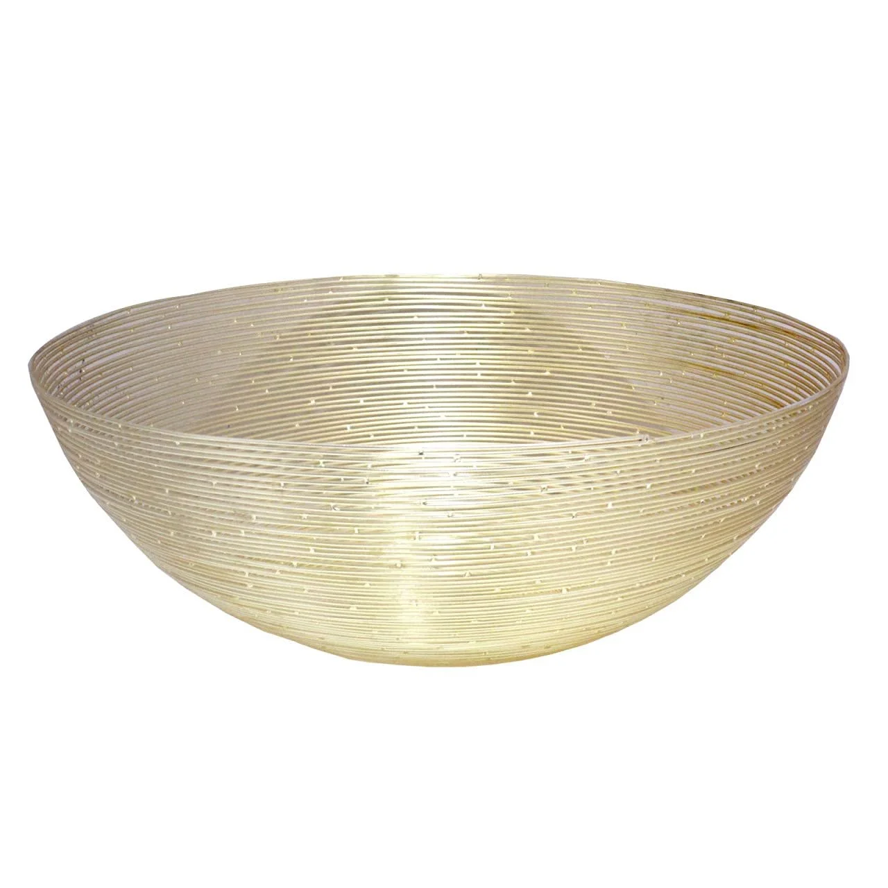 Миска Фруктовая kreatives Wohnen Круглая Диаметр 40 см Золотой, фото №1