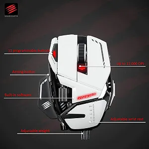 Игровая проводная мышь Mad Catz R.A.T. 8+ Белая synthetic.ua - Фото 1
