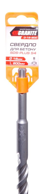 Свердло для бетону GRANITE SDS-PLUS S4 16х800 мм 0-16-800, фото №2