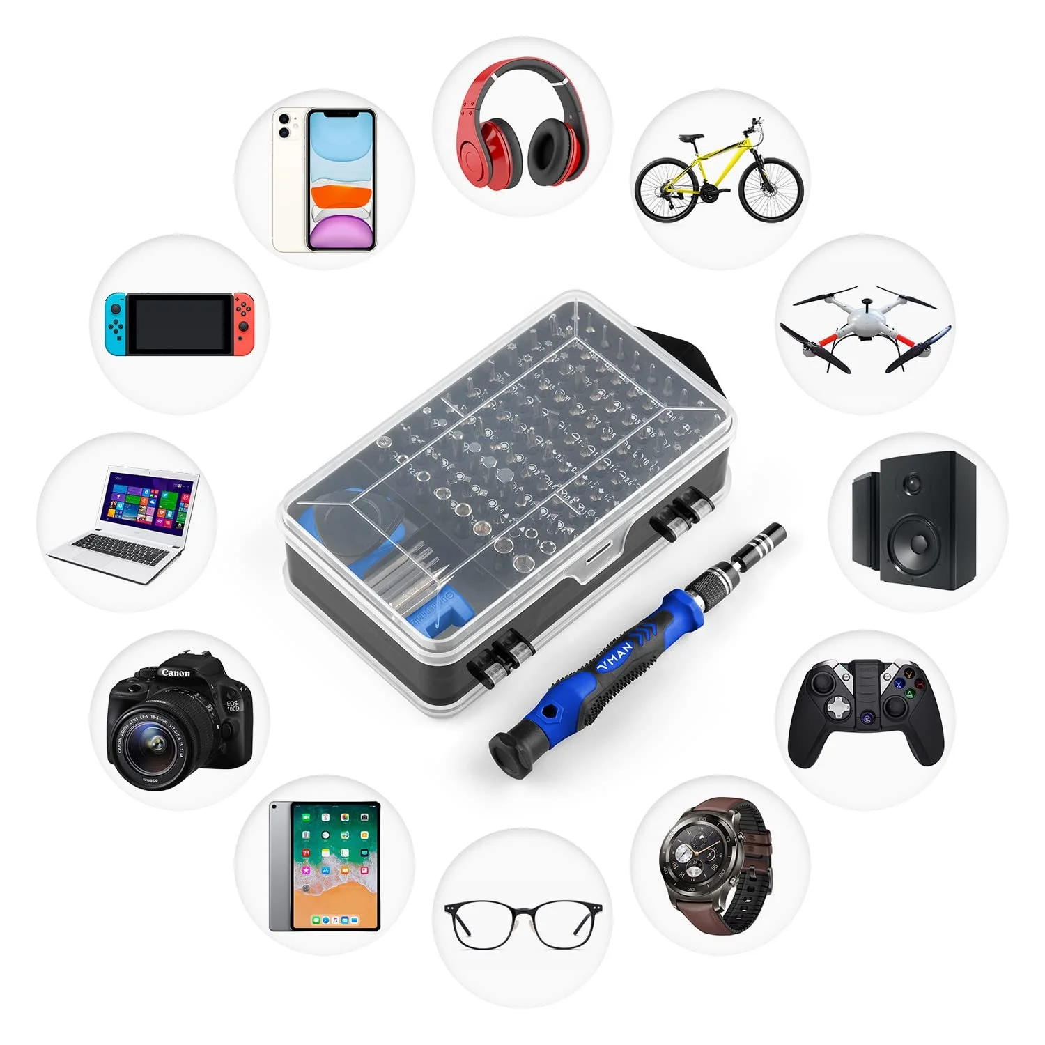 Набор отверток VMAN 145 в 1 Precision Mechanic, фото №3