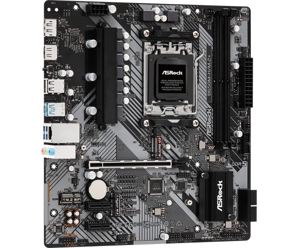 ASRock B650M-H/M.2+ (AM5/B650, 2*DDR5, PCIex16 DP/HDMI 4xSATAІІІ 2xM.2, GLan 7.1ch, mATX, фото №2