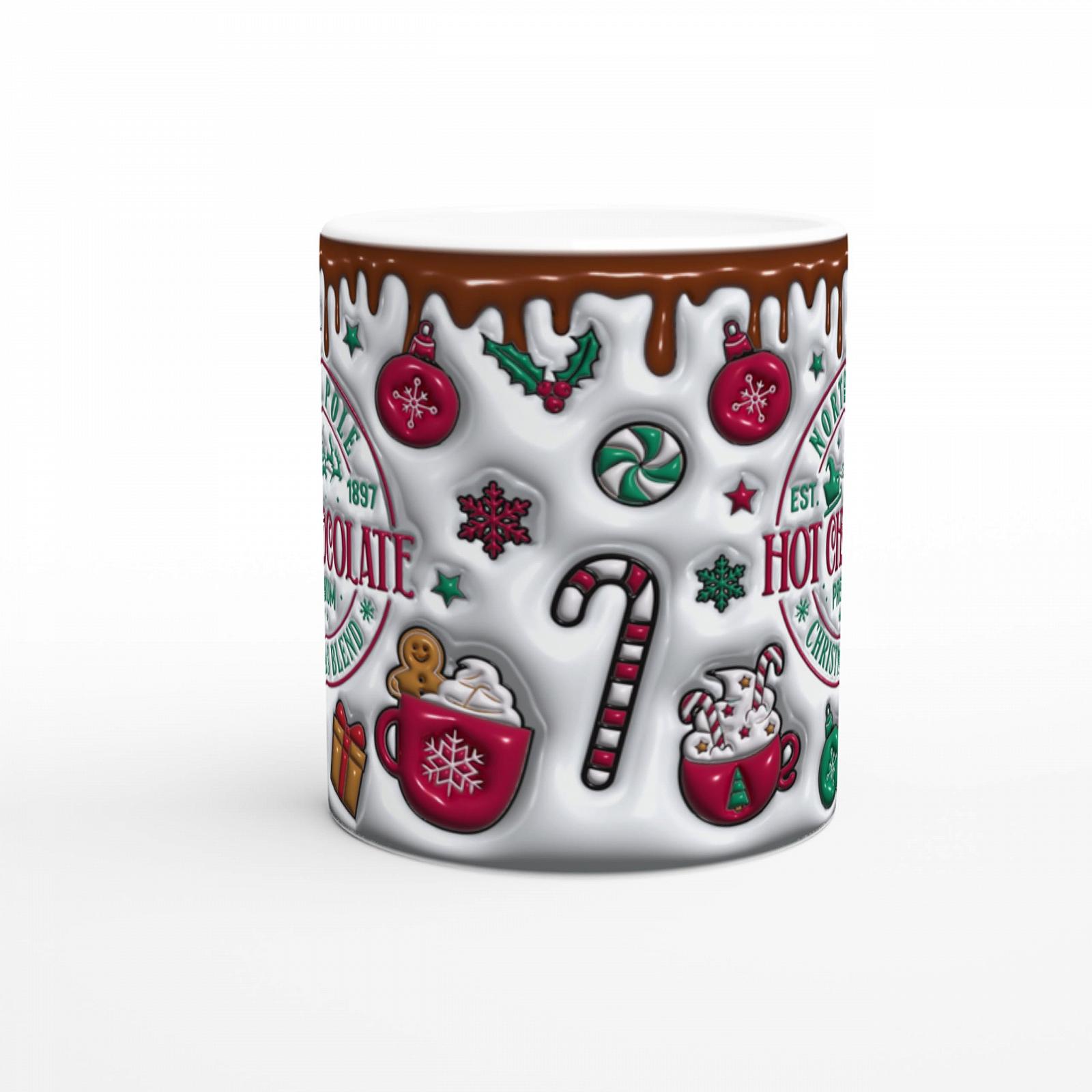 Різдвяна кружка 3D ефект Ілюзія 325 мл, фото №3