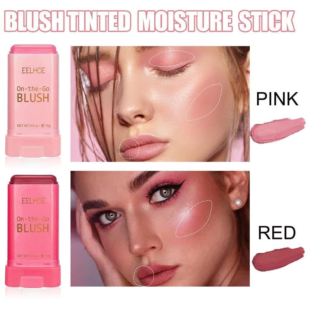 Румяна Cream Blush Natural Stick Orange Red Pink Waterproof Peach, фото №5