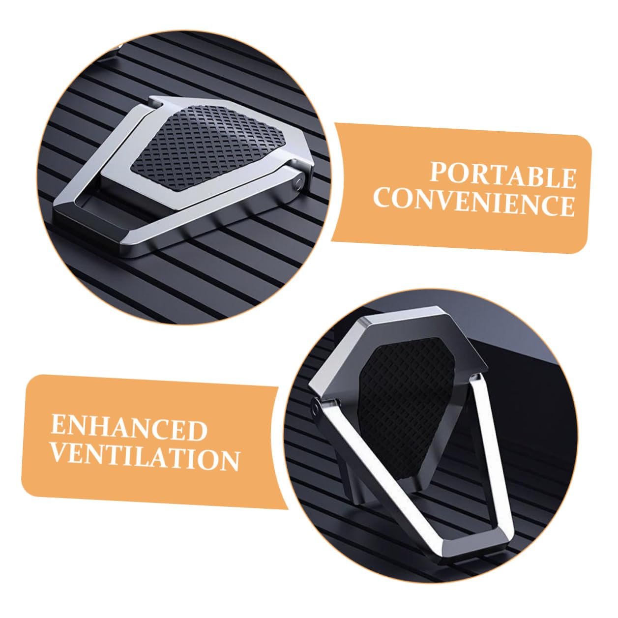 Підставка для ноутбука NOLITOY 4 шт. складана ергономічна з міцного цинкового сплаву, фото №3 Підставка для ноутбука NOLITOY 4 шт. складана ергономічна з міцного цинкового сплаву, фото №3