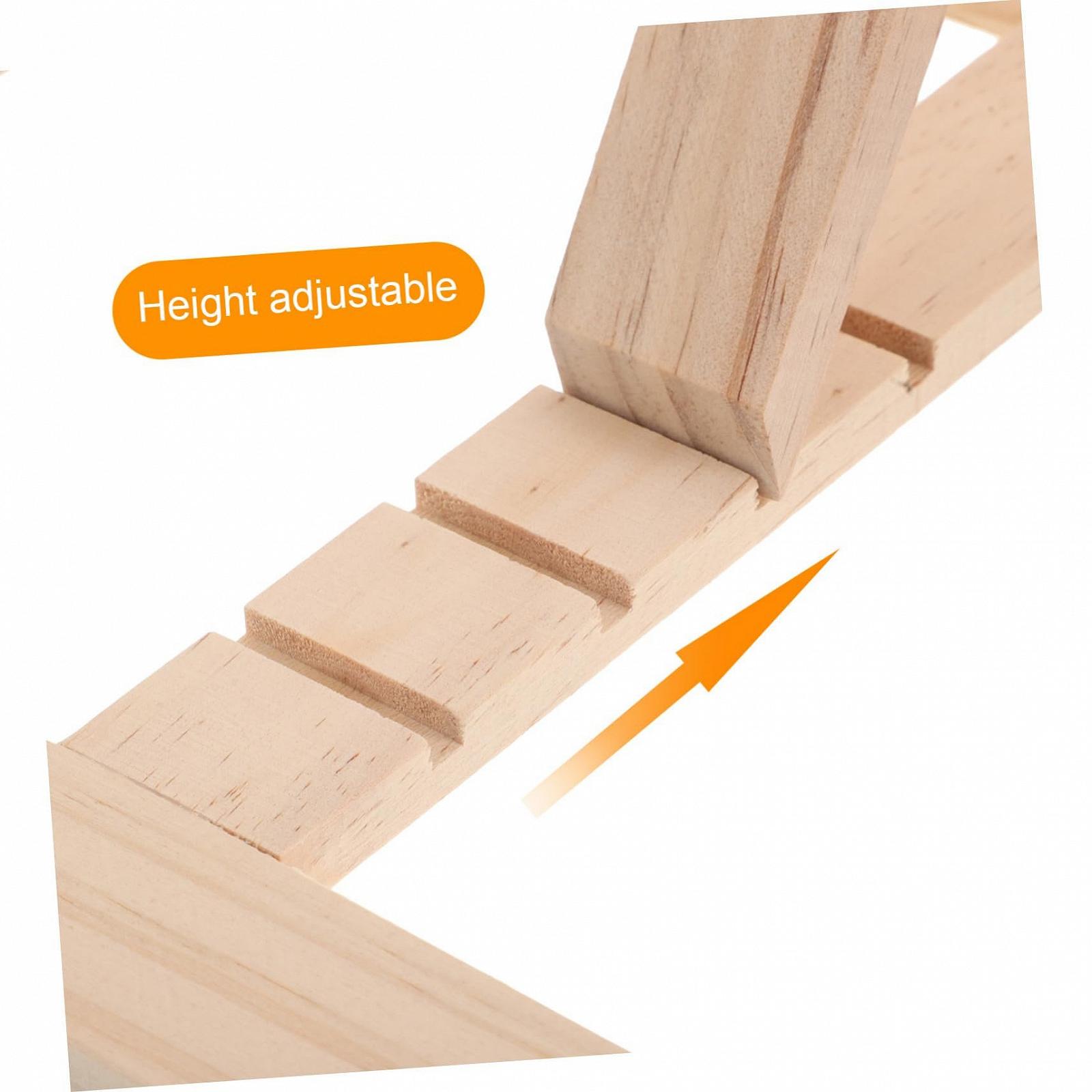 Підставка для книги Регульована складана дерев'яна Компактна ергономічна, фото №8