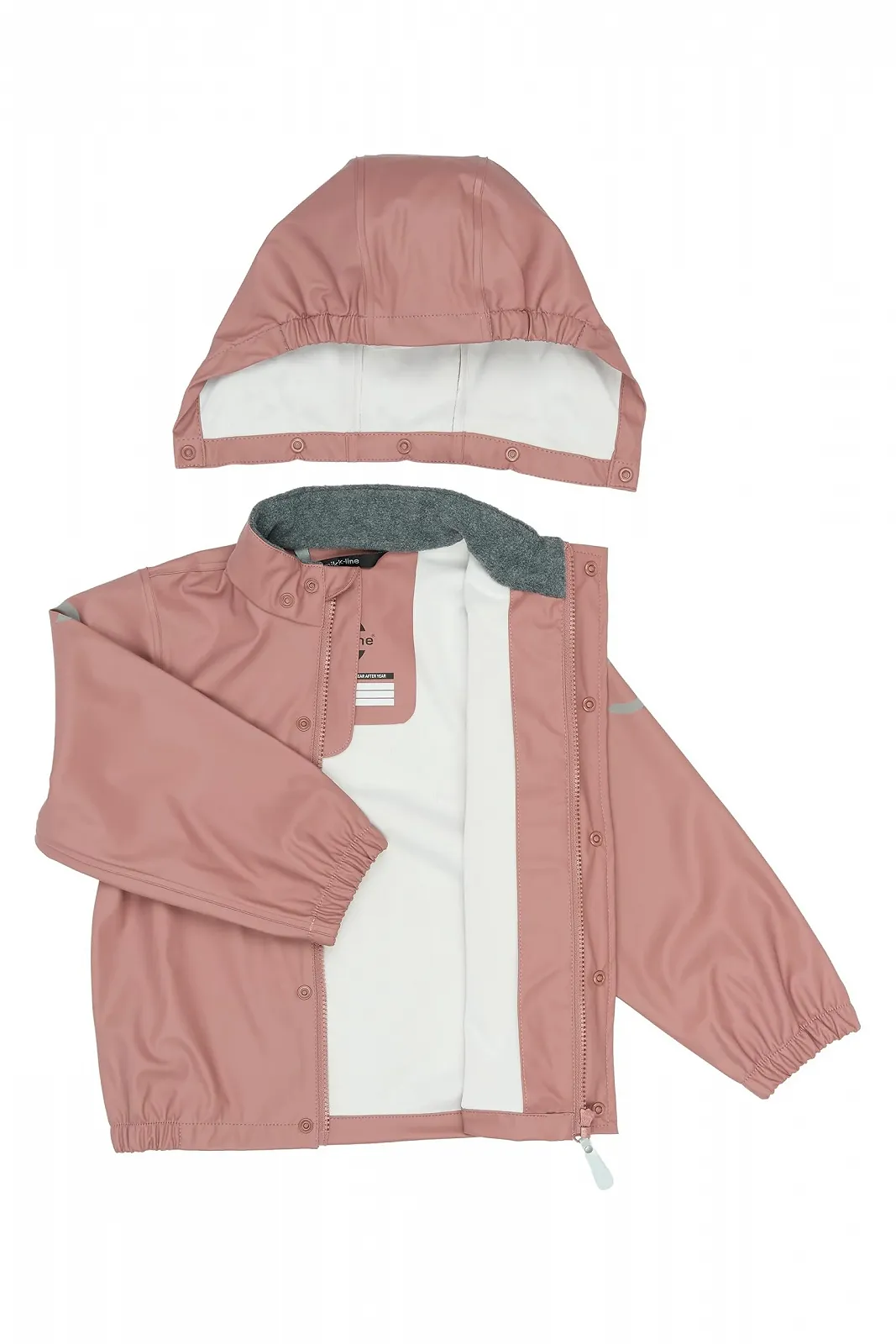 Детская дождевая куртка Mikk-line Унисекс Водонепроницаемая Ветрозащитная Съёмный капюшон, фото №3