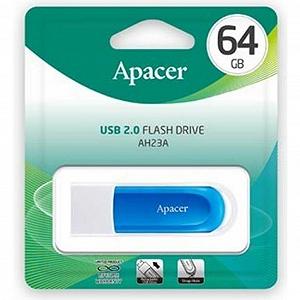 USB флеш-накопитель Apacer 64GB AH23A White 2.0 AP64GAH23AW-1 synthetic.ua - Фото 1