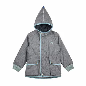 Дитяча куртка 2-в-1 Finkid Kamu Ice Вулична знімною стьобаною підкладкою і світловідбиваючим принтом тварин synthetic.ua - Фото 1