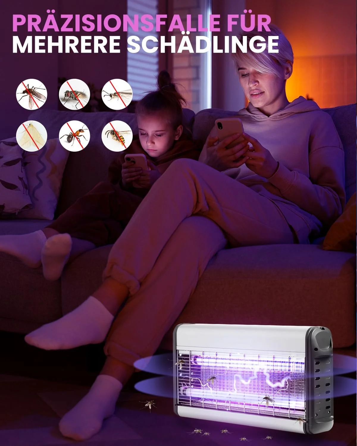 Сменные лампы для уничтожителя насекомых BrightArk BL T8 F15W 17 дюймов 15/30 W 2 шт., фото №2