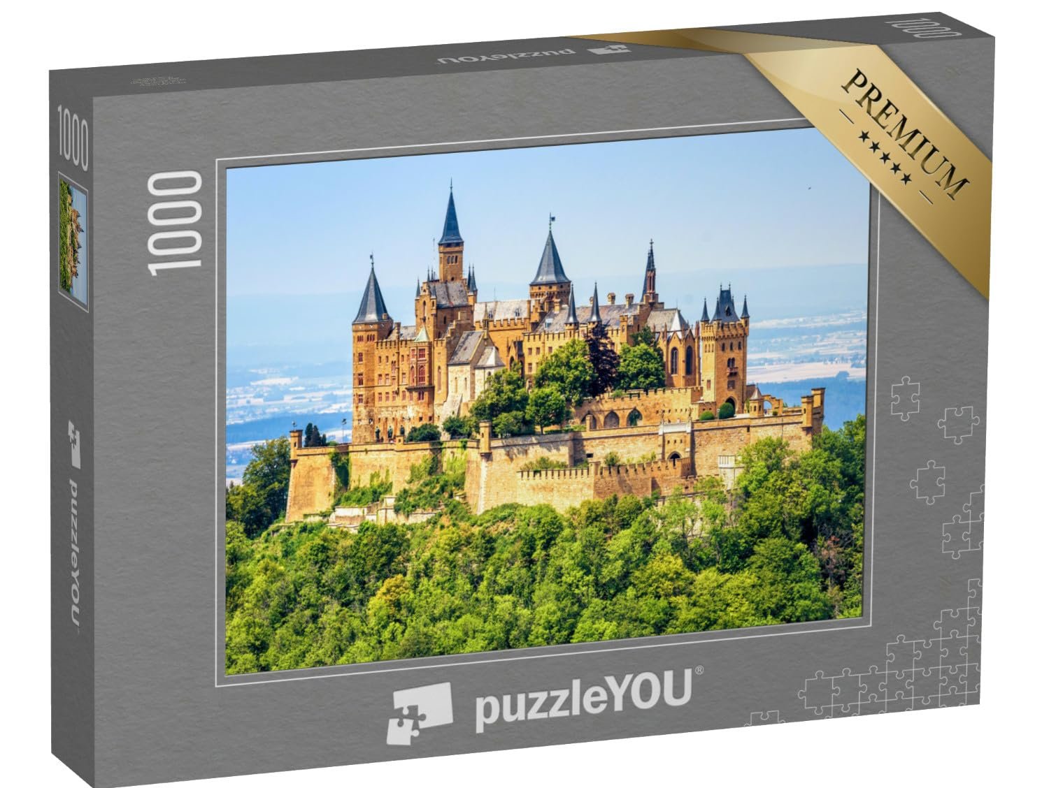 Пазл puzzleYOU Burgen Puzzle Collection Close-up Hohenzollern Castle, Stuttgart, Germany, Fairytale Castle 1000 элементов, фото №1