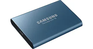 Портативний SSD Samsung T5 500 GB USB 3.1 до 540 MB/s Ocean Blue - Фото 1