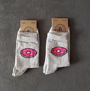 Женские молодежные носки высокие демисезонные серые 36 - 40 размер - Фото 1