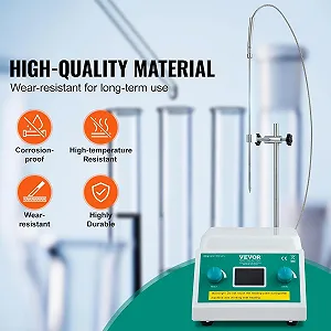 Магнитная мешалка с нагревательной поверхностью VEVOR SH-3ABE White synthetic.ua - Фото 1