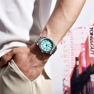 Годинник LACZ DENTON RT128 Чоловічий Автоматичний Механічний Сталевий Браслет Водонепроникний synthetic.ua - Фото 1