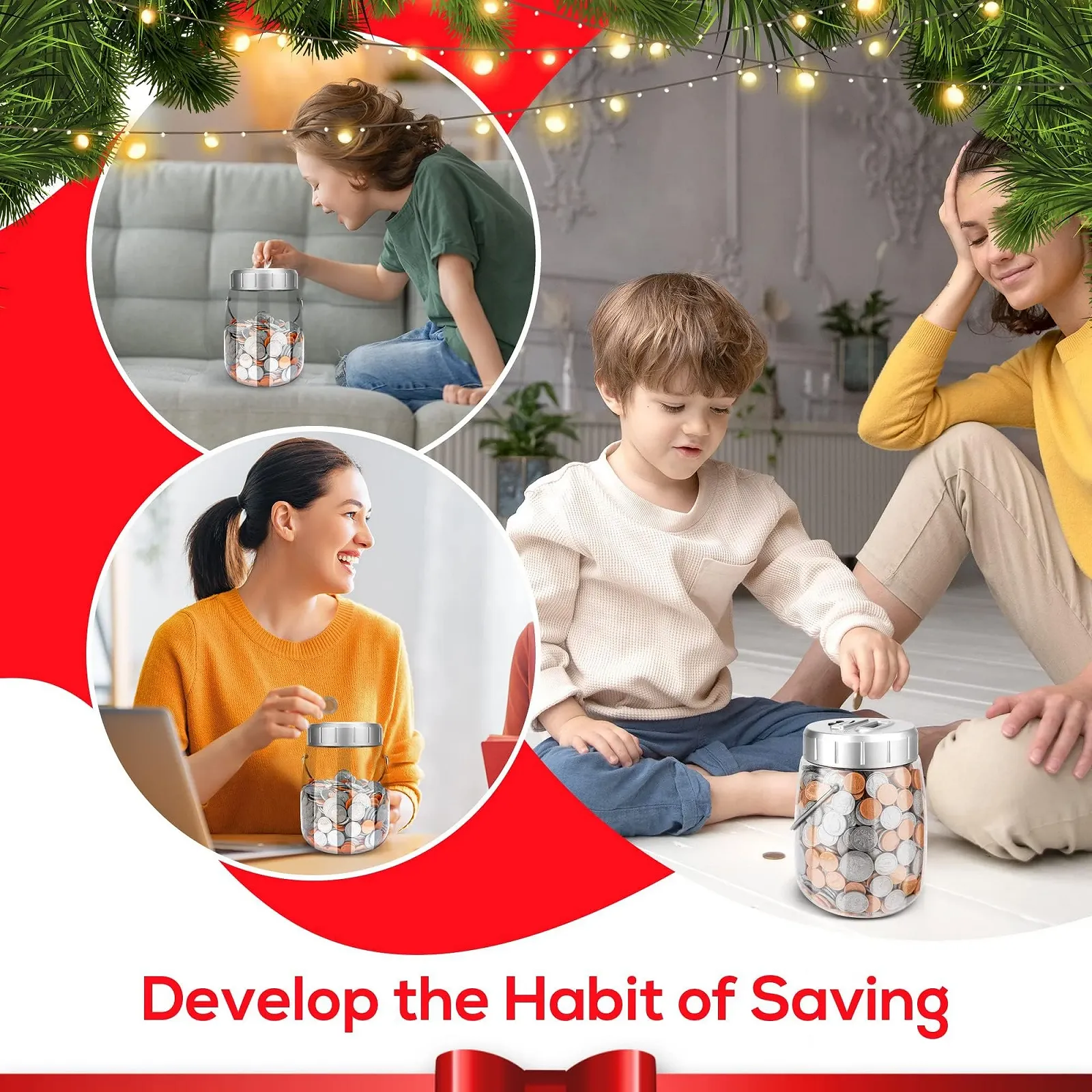 Скарбничка MOMMED цифрова 2.4 л РК-дисплей, фото №5