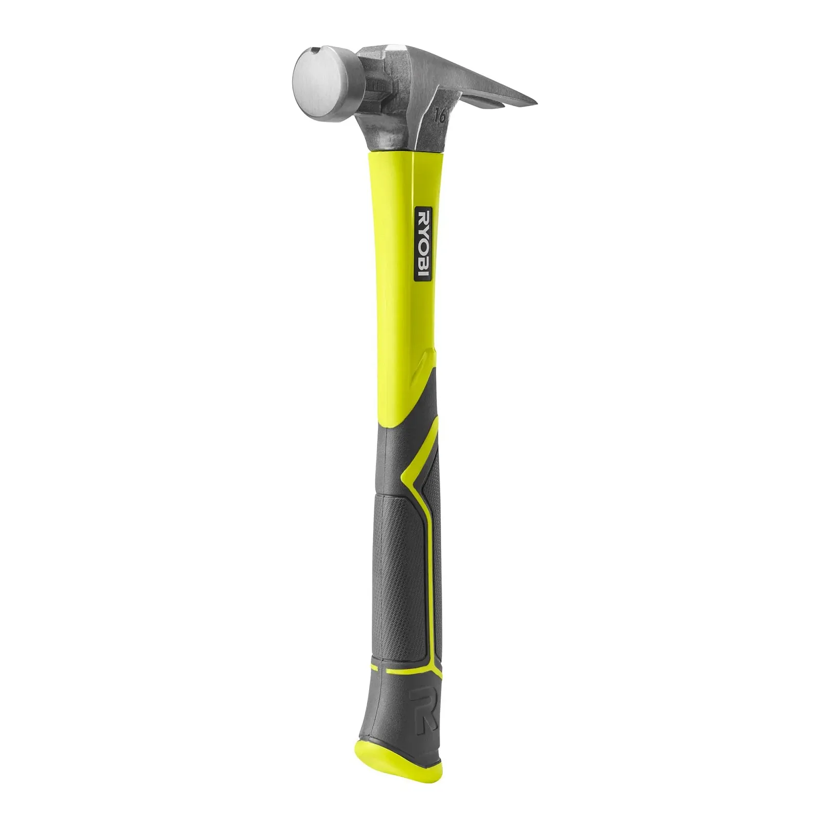 Молоток-гвоздодер RYOBI RH16FSS с магнитным держателем гвоздей 450 г гладкая поверхность нескользящая рукоятка, фото №3 Молоток-гвоздодер RYOBI RH16FSS с магнитным держателем гвоздей 450 г гладкая поверхность нескользящая рукоятка, фото №3