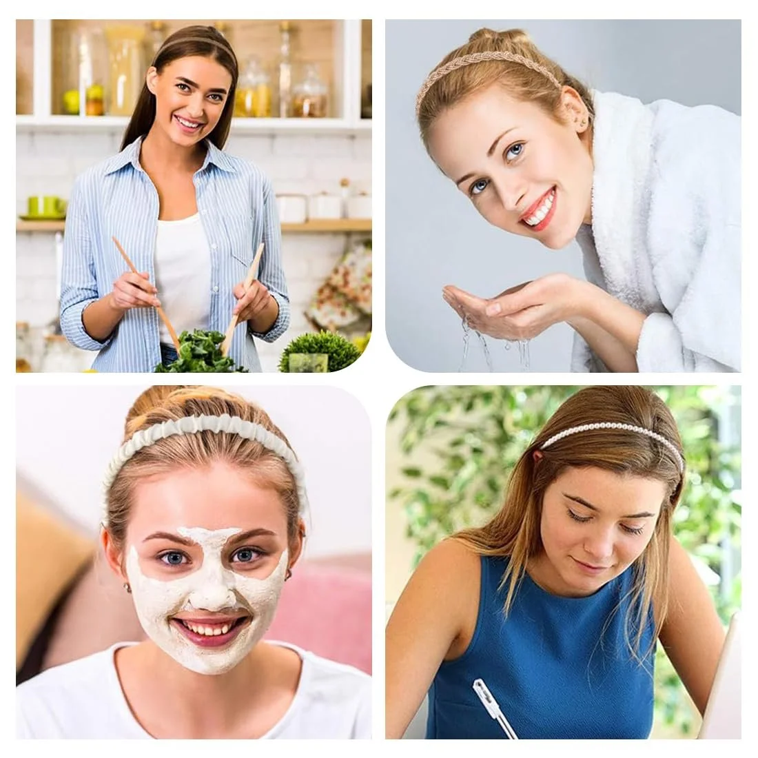 Набір жіночих обручів для волосся, 7 штук, фото №6