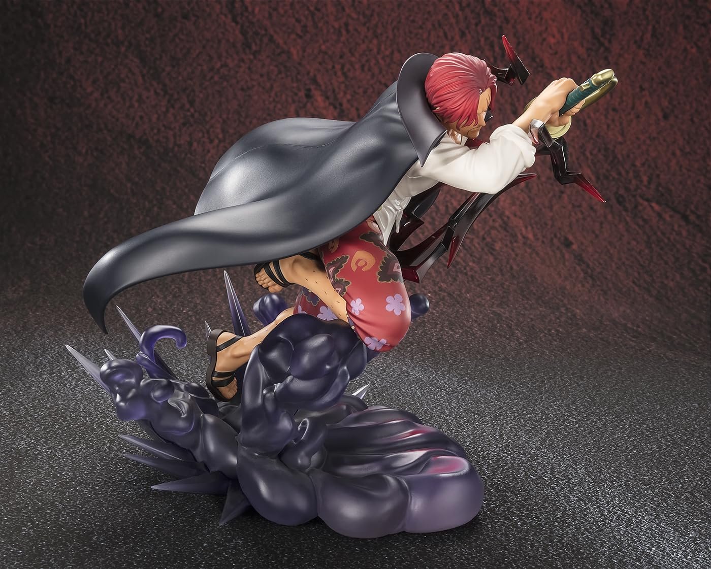 Статуетка ПВХ TAMASHII NATIONS One Piece Figuarts Zero Extra Battle Шанкс Божественний Відхід 20 см, фото №4