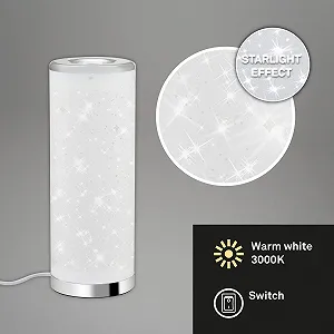 Настольная лампа Briloner Leuchten 7332-018 LED Эффект звезд 5 Вт 400 лм 3000 К Белый Хром 352 x 131 мм synthetic.ua - Фото 1