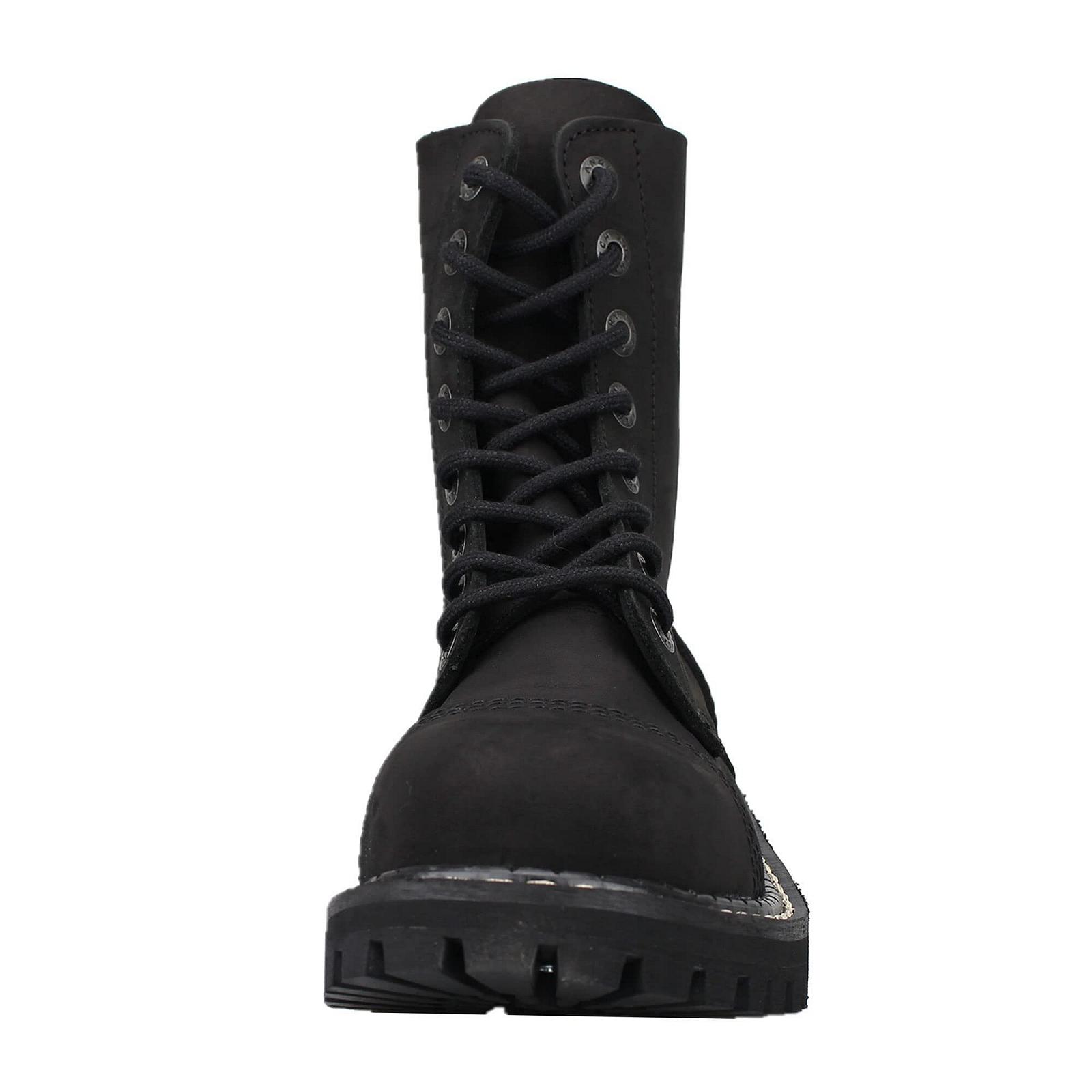 Черевики Angry Itch 08-Hole Vintage Leather Чорні, фото №4