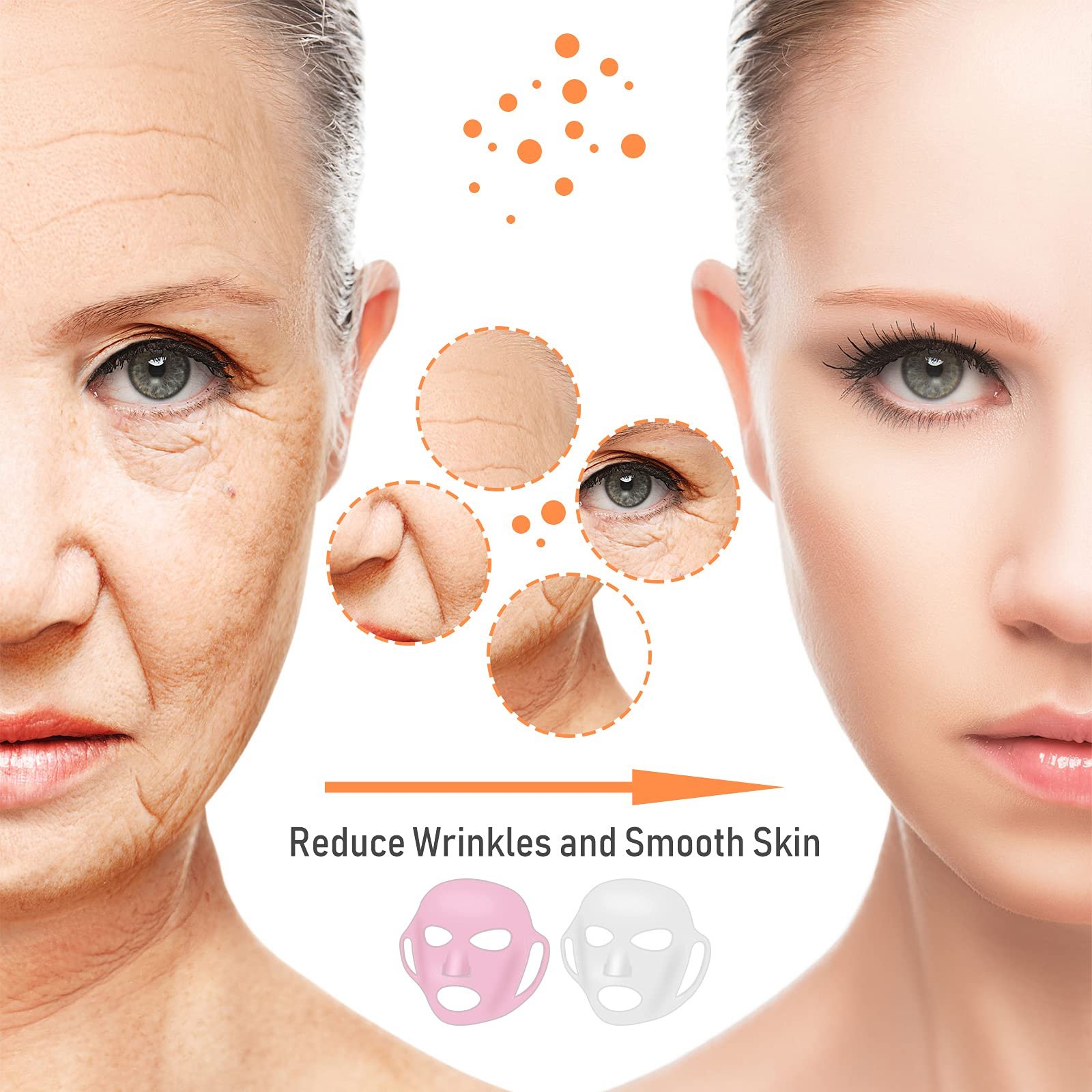 Набір патчів проти зморшок 32 шт Силіконові патчі для обличчя грудей шиї Багаторазові, фото №6