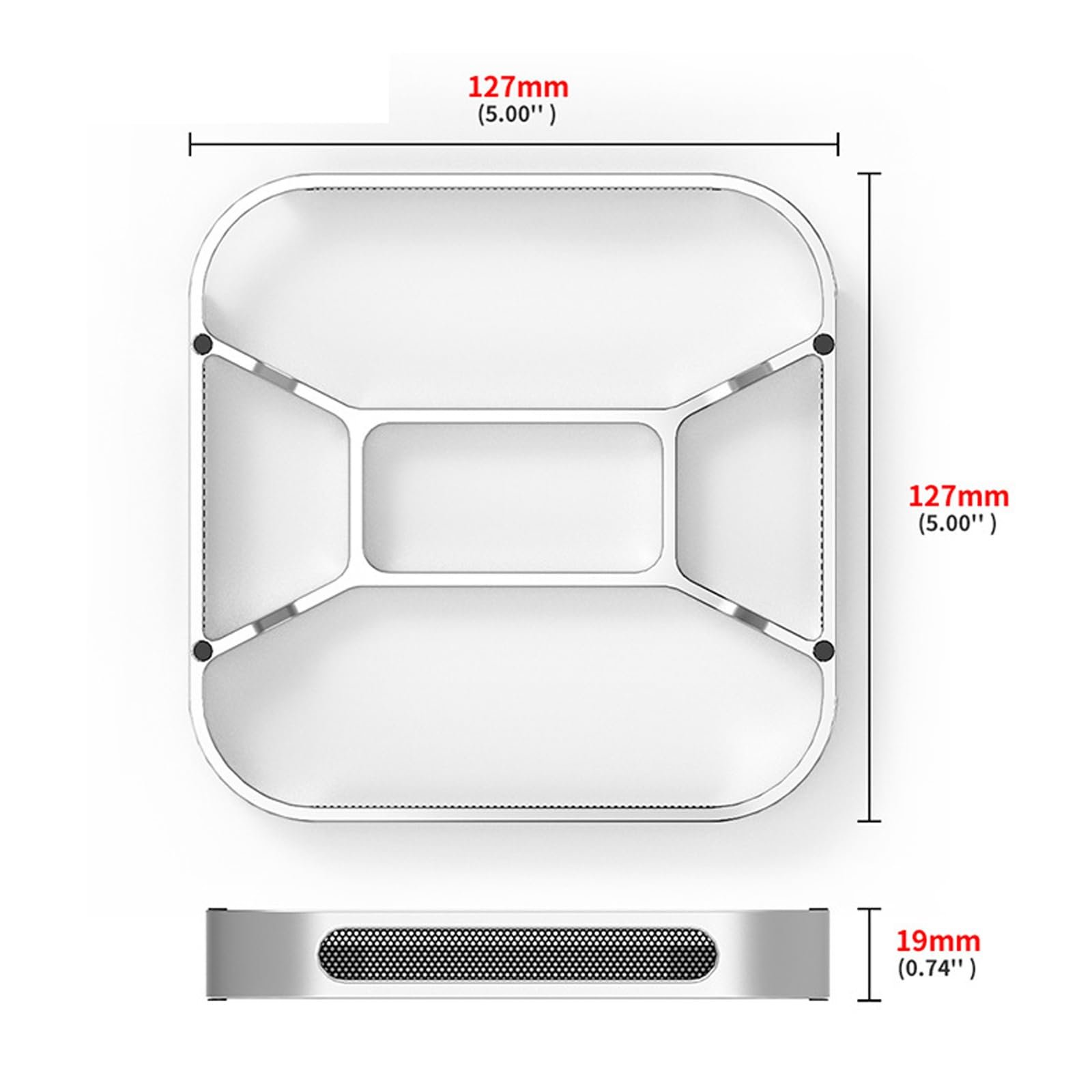 Настільна підставка для малих комп'ютерів 2024, міцна алюмінієва основа з кронштейном тепловідведення, фото №6 Настільна підставка для малих комп'ютерів 2024, міцна алюмінієва основа з кронштейном тепловідведення, фото №6