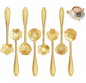 Ложка Квіткова Набір 8 Форм Нержавіюча сталь - Фото 1
