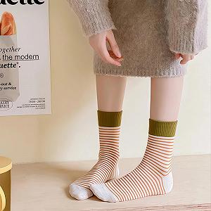 Женские носки (5 пар) Мягкие носки Размер 36-42 Цветные полосатые носки для спорта и отдыха Носки экипажа Женские носки Хлопковые носки Носки для бега для тенниса и работы synthetic.ua - Фото 1