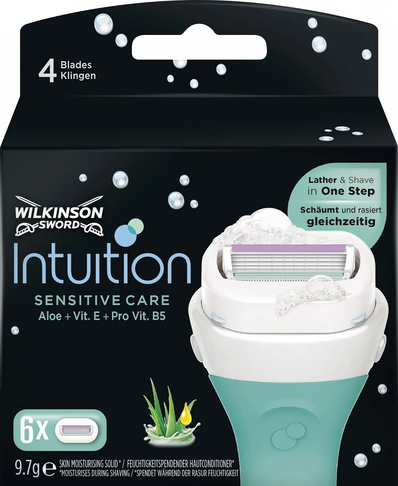 Сменные кассеты для бритья Wilkinson Sword Intuition Sensitive Care 6 шт., фото №1 Сменные кассеты для бритья Wilkinson Sword Intuition Sensitive Care 6 шт., фото №1