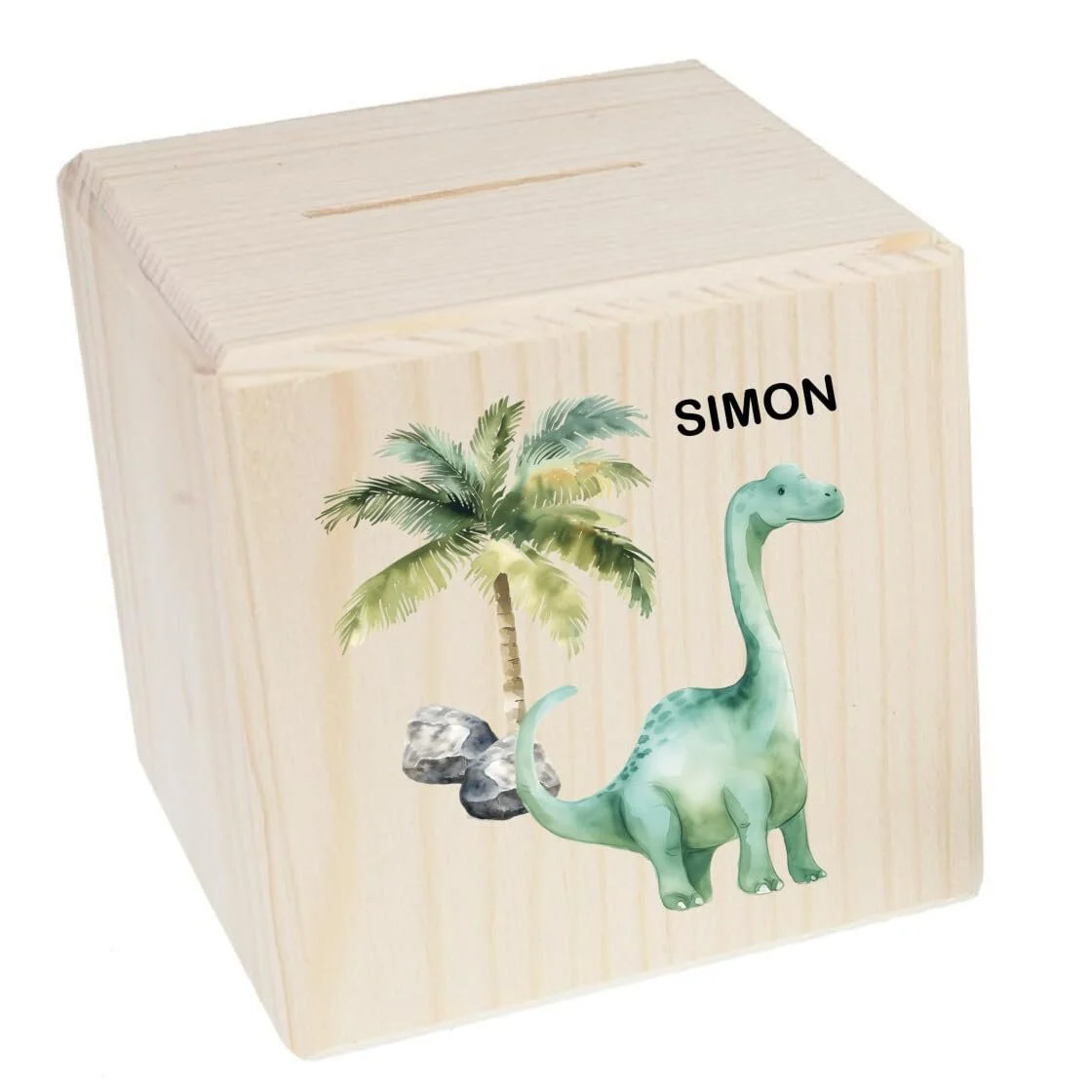 Скарбничка minimutz Дитяча дерев’яна Динозавр Brachiosaurus, фото №1