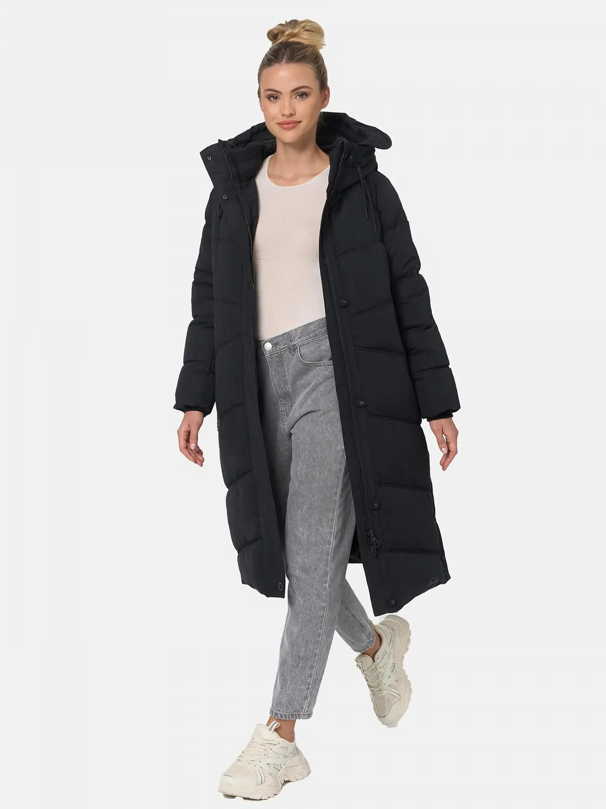 Жіноче зимове пальто Navahoo Тепле стьобане з капюшоном Kuschelmausi, фото №7