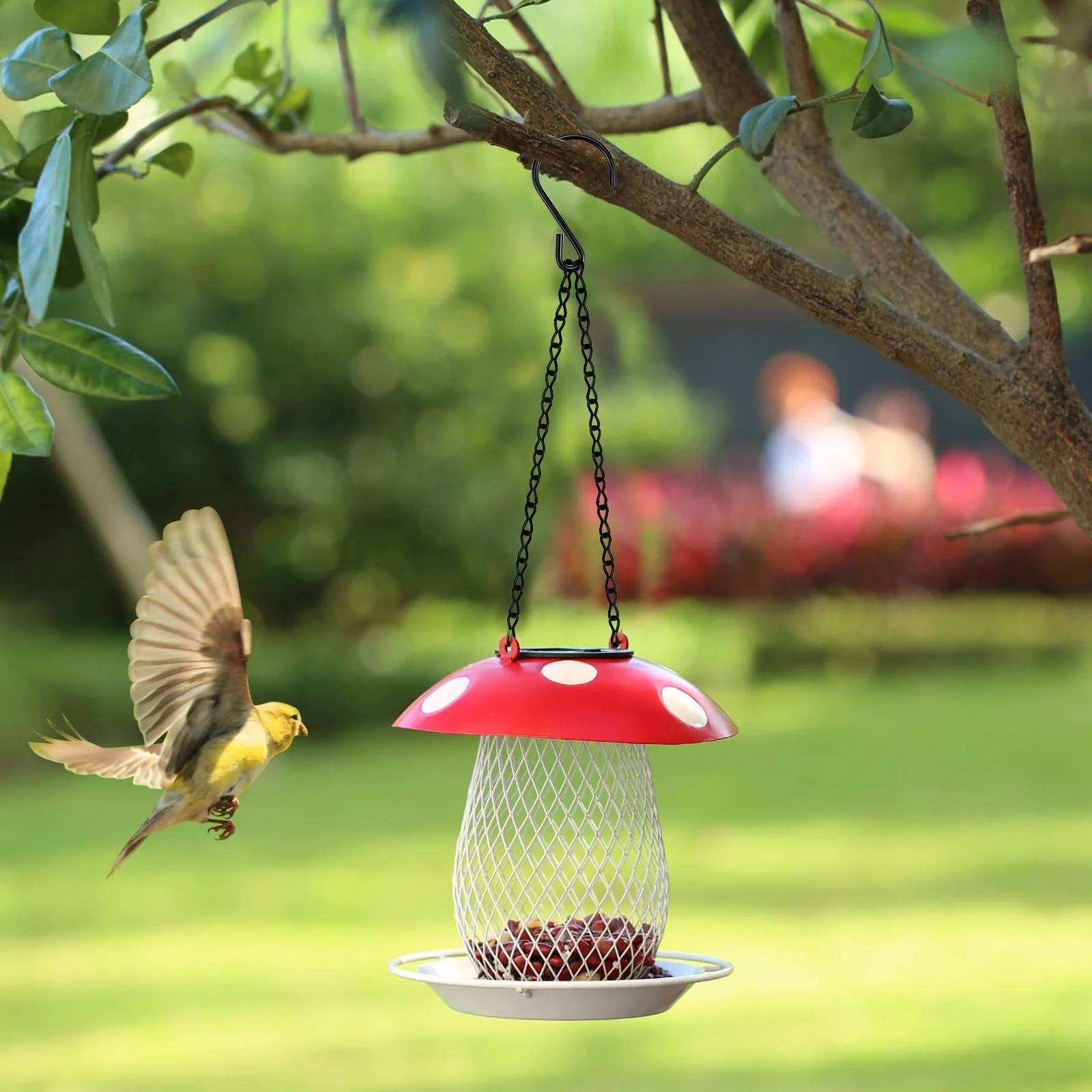 Ланцюжки для підвісних кошиків 8 шт. Метал 50 см Чорний З гачками та затискачами, фото №5