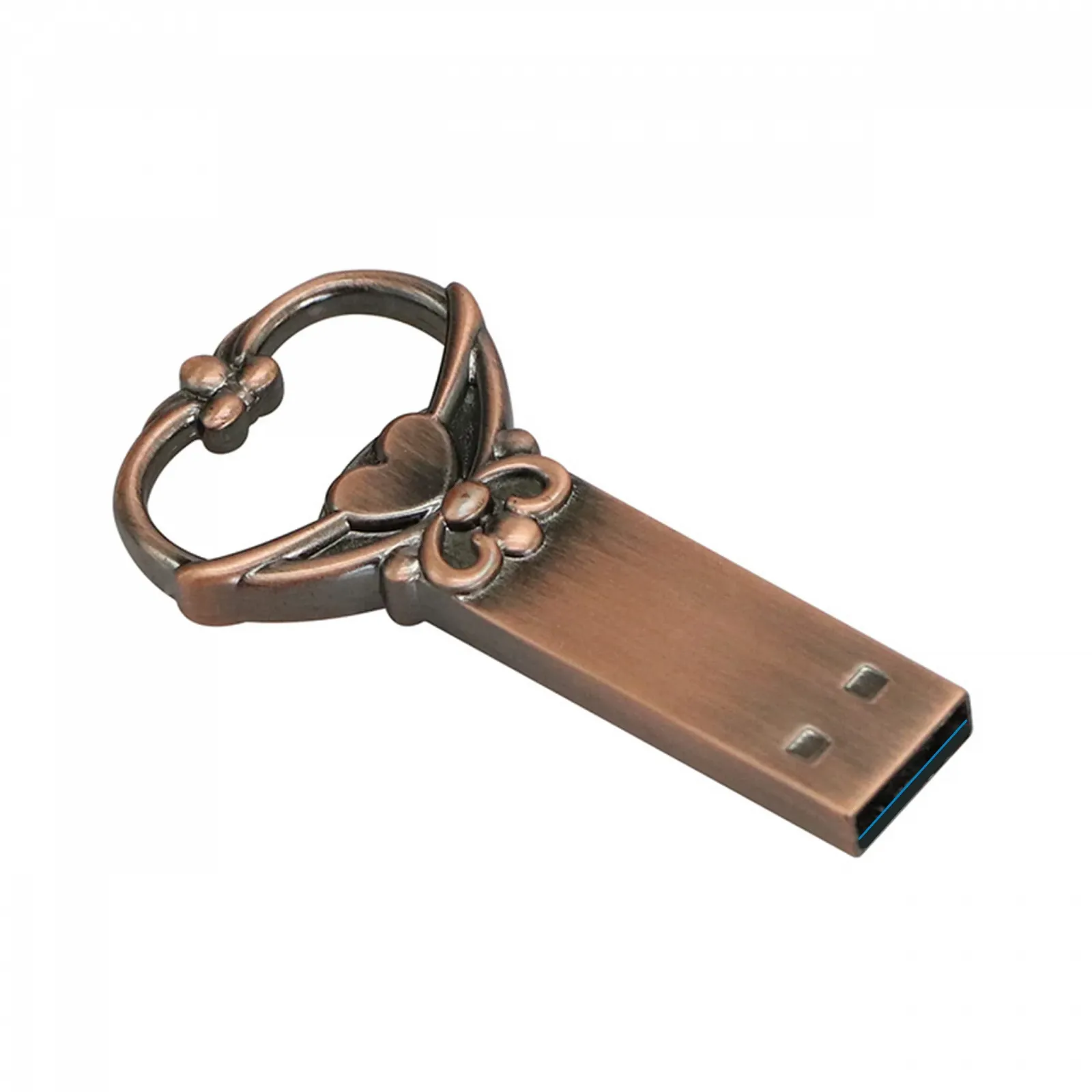 USB-флеш-накопичувач Heart Shape Metal USB 3.0 64 ГБ Бронзовий, фото №3 USB-флеш-накопичувач Heart Shape Metal USB 3.0 64 ГБ Бронзовий, фото №3
