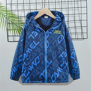 Софтшелл куртка с капюшоном KQIVAM для детей, ветрозащитная synthetic.ua - Фото 1