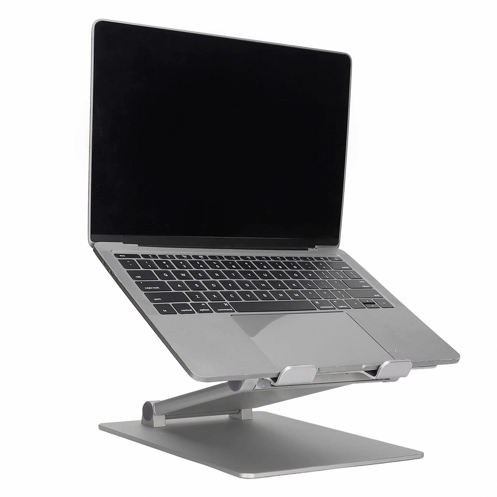 Підставка для ноутбука для столу регульована, з силіконовою накладкою і тепловідведенням, фото №3