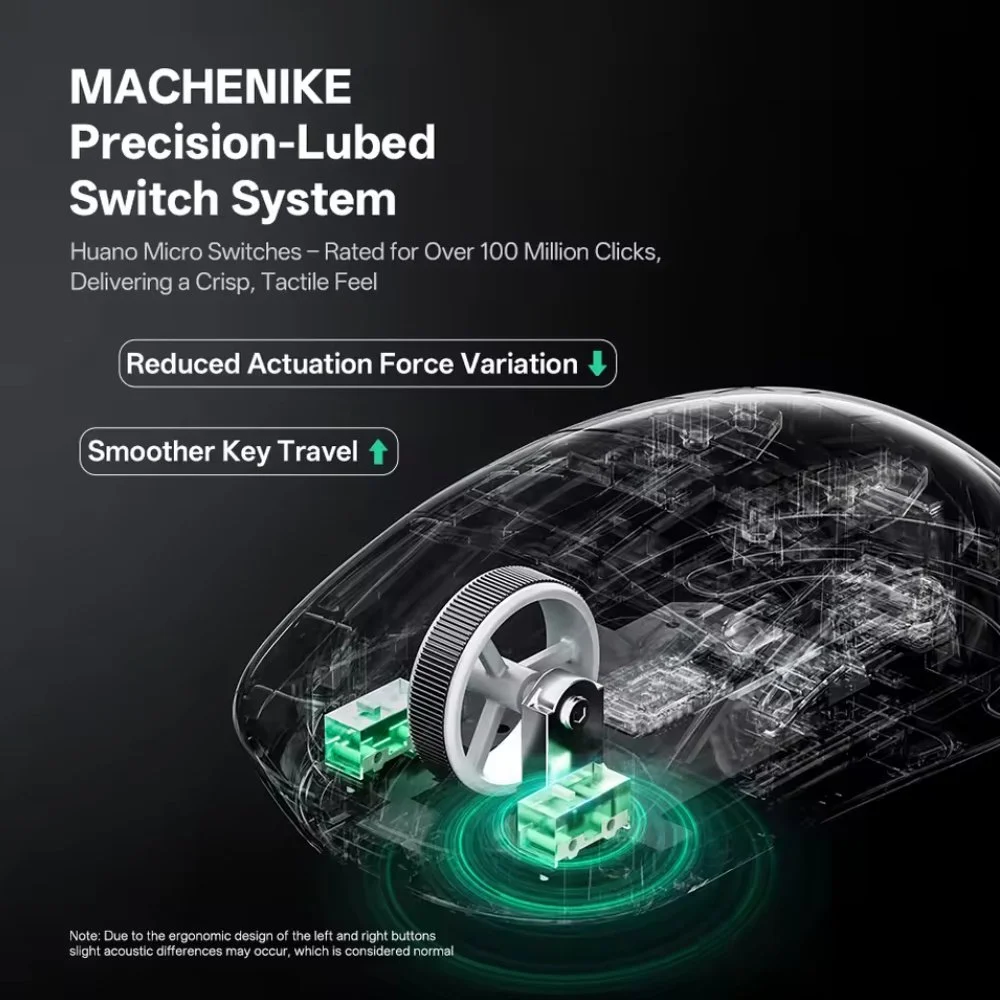 Мишь Machenike G7 24000DPI 1000Hz Wired/2.4G/Bluetooth White, фото №4