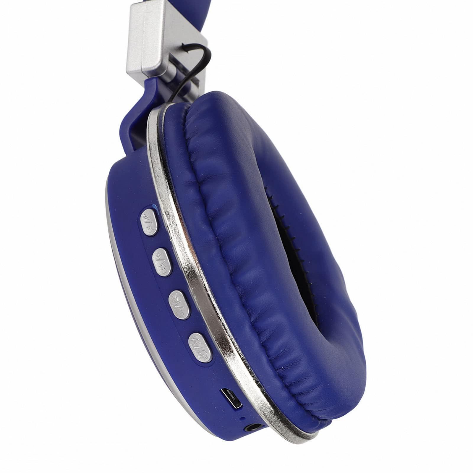 Навушники Annadue Bluetooth Over Ear Стерео Звук Безпровідні Ігрова Гарнітура з Мікрофоном для Мобільного Телефону ПК Ноутбука Блакитний, фото №6