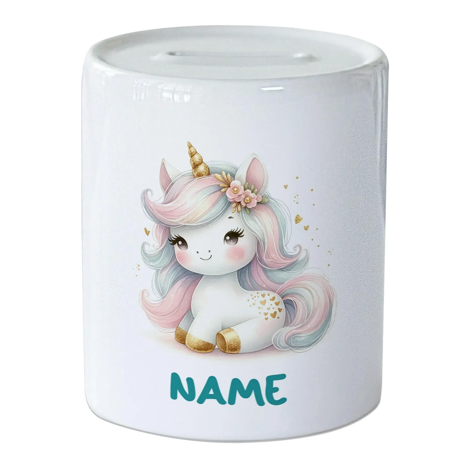 Скарбничка GRAZDesign Unicorn керамічна персоналізована, фото №1