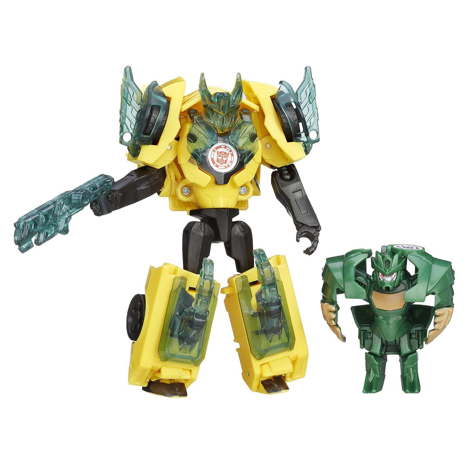 Transformers: Robots in Disguise Bumblebee против Major Mayhem Battle Packs, фото №1