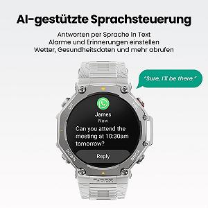Смарт-годинник Outdoor Amazfit T-Rex 3 48мм AMOLED Дисплей, Offline Карти та Навігація, 6 Супутникові системи Dual Band GPS, 27 днів роботи від акумулятора, NFC, 170 Plus Спортивний режим, 45м Фрідайвінг synthetic.ua - Фото 1