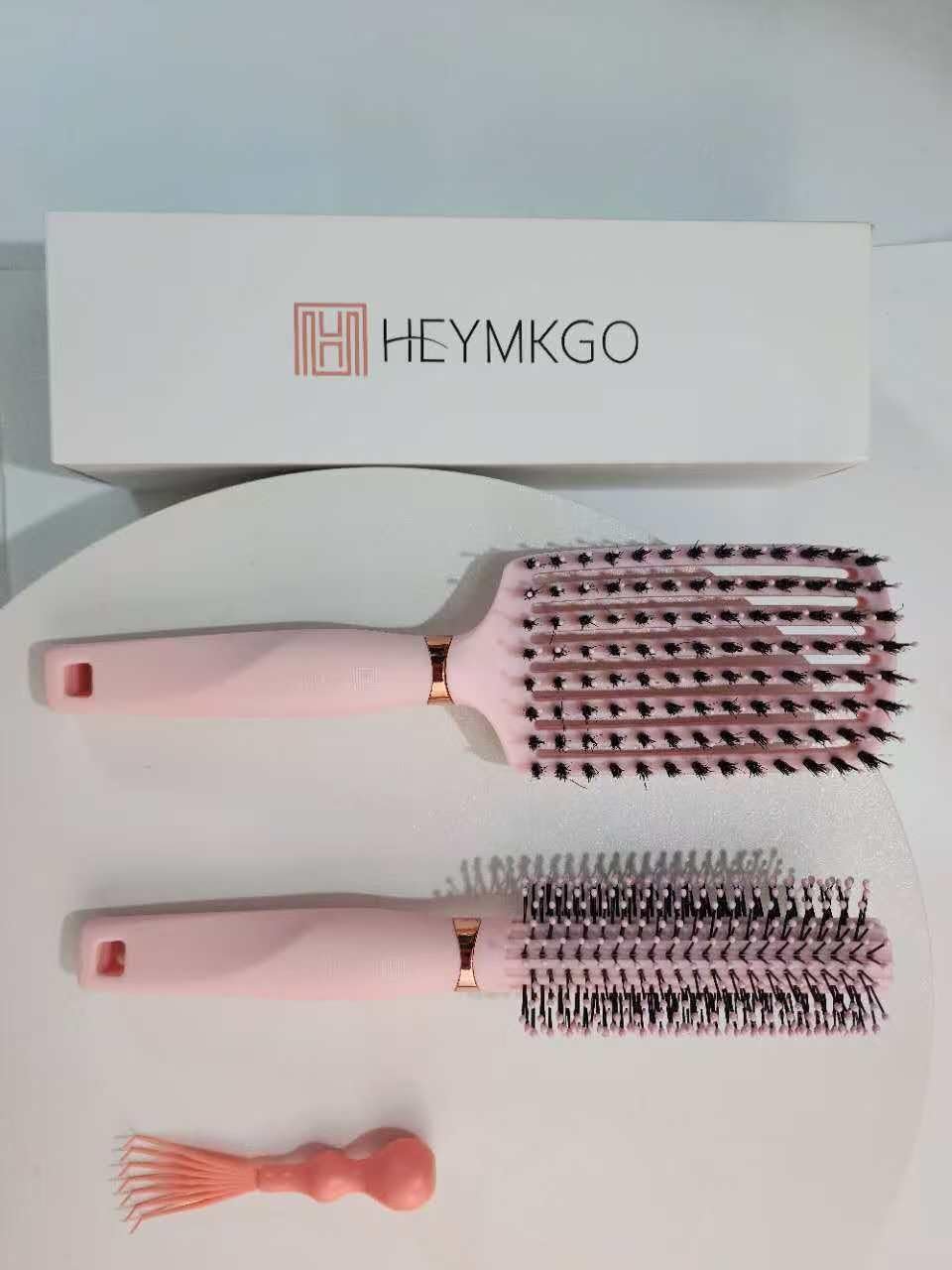 Щітка HEYMKGO для волосся, без витягування, кругла щітка, очищувач для щіток , фото №9