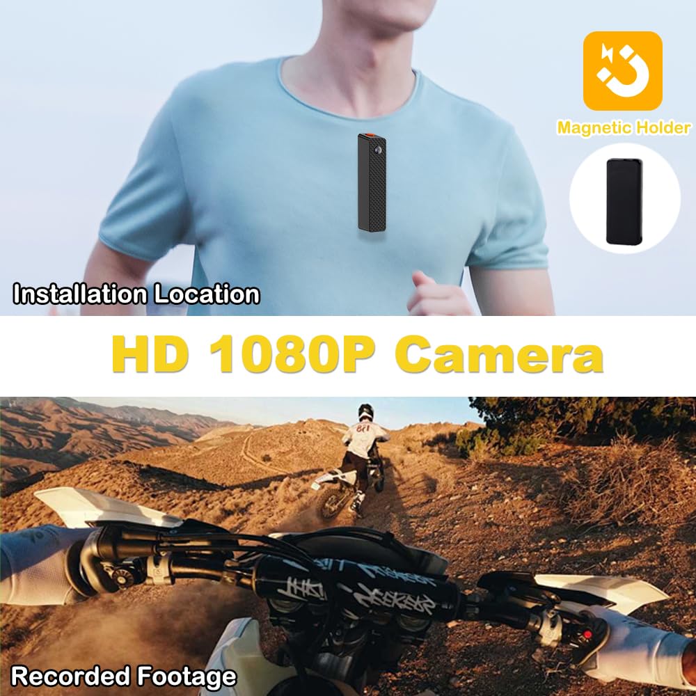 Екшн-камера VSYSTO Mini 1080p Вбудована пам'ять 64G Карта WiFi Магнітний дизайн, фото №2