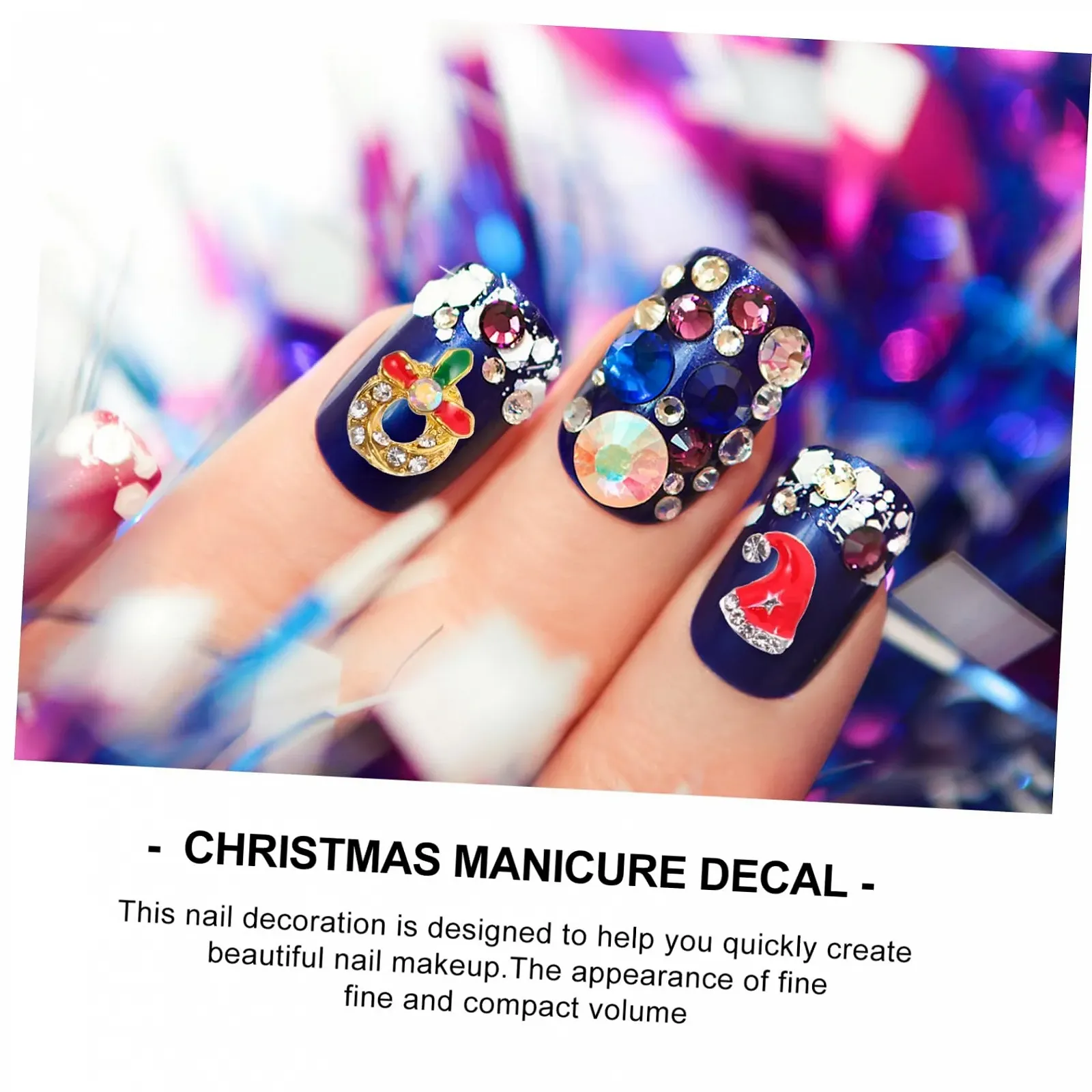 Украшения для ногтей Тип Рождественский POPETPOP Стразы для маникюра для DIY дизайна ногтей Аксессуары для праздничных мероприятий, фото №3