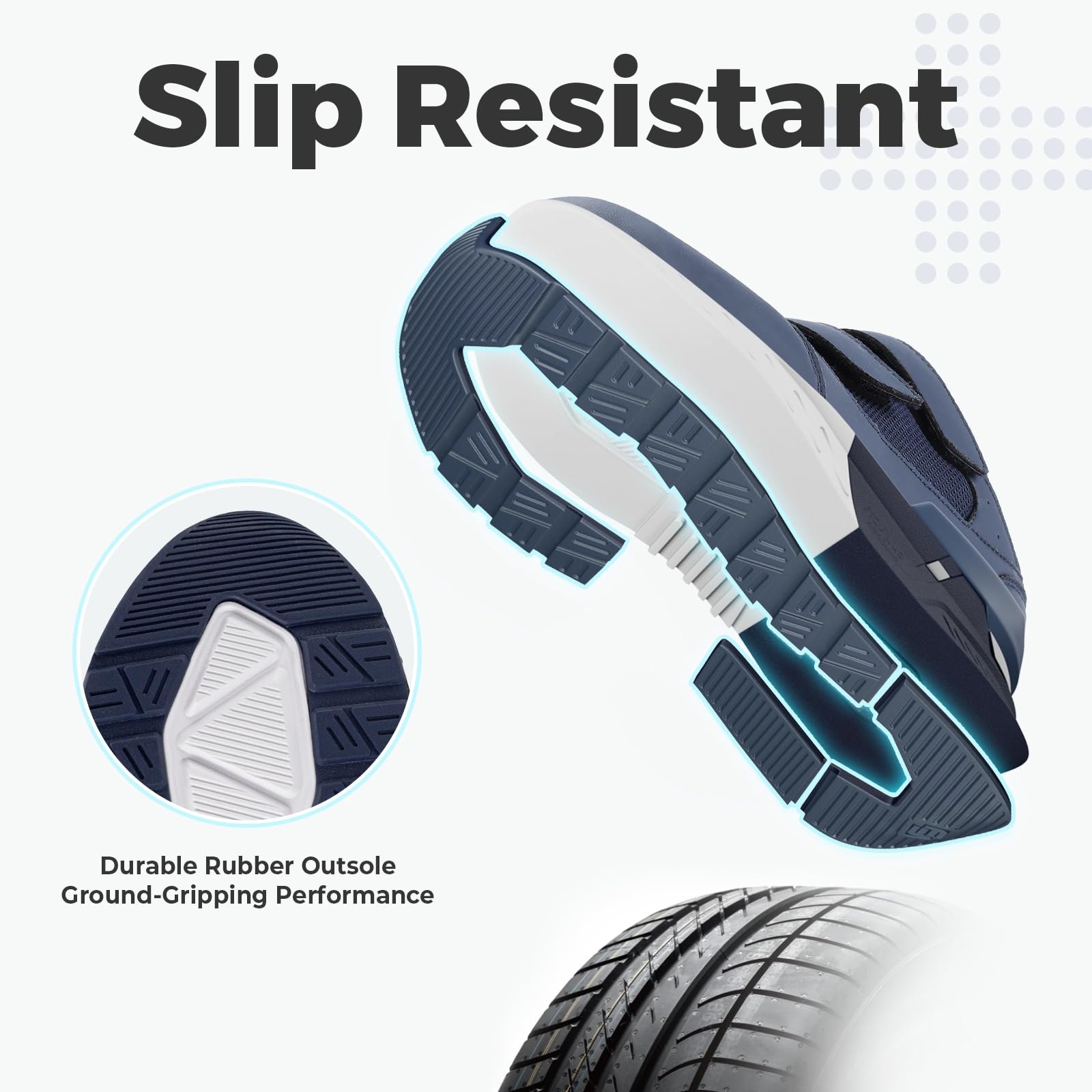 Кросівки FitVille надширокі з застібкою-липучкою, фото №4 Кросівки FitVille надширокі з застібкою-липучкою, фото №4