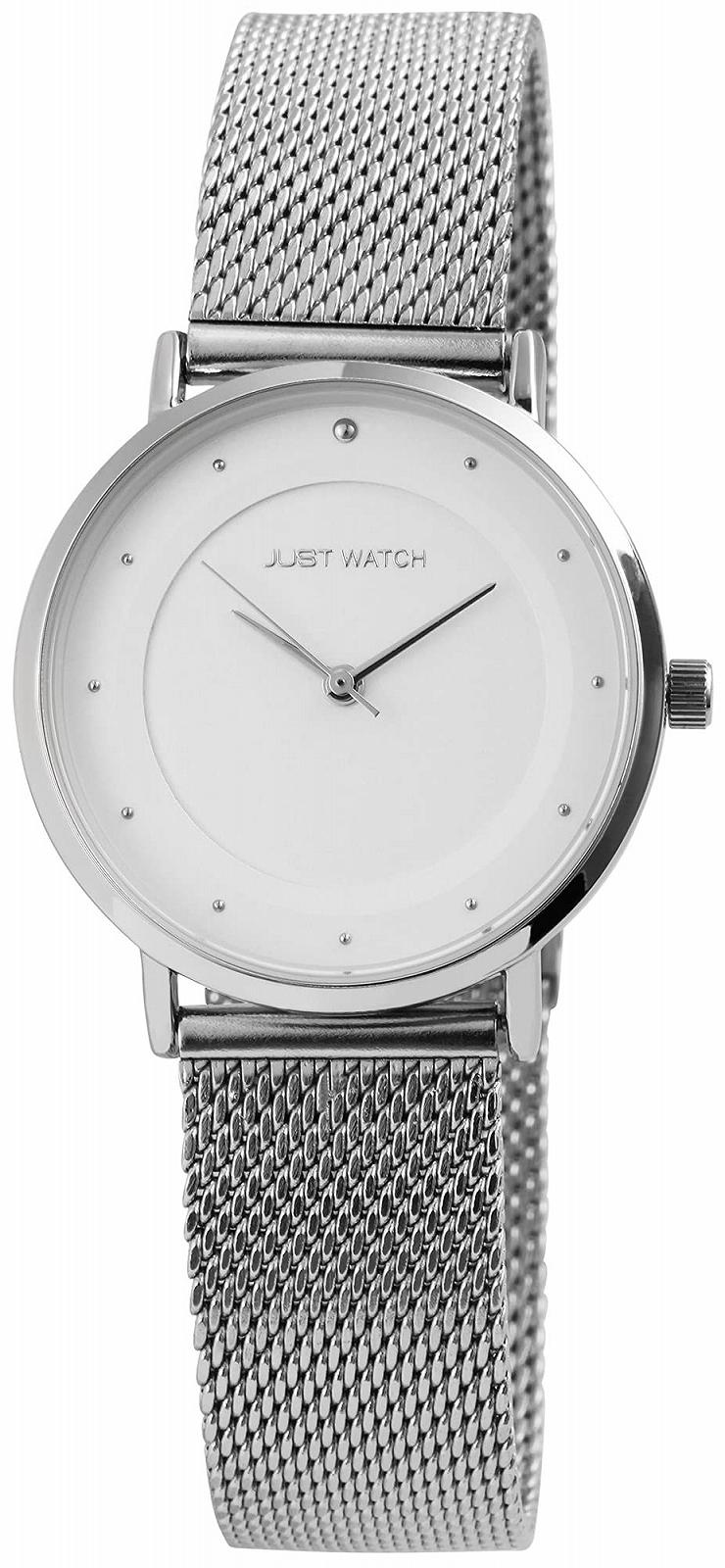 Женские часы JUST WATCH Virginia JW10073, нержавеющая сталь, сетчатый ремешок, элегантные, аналоговые, кварцевые, фото №1